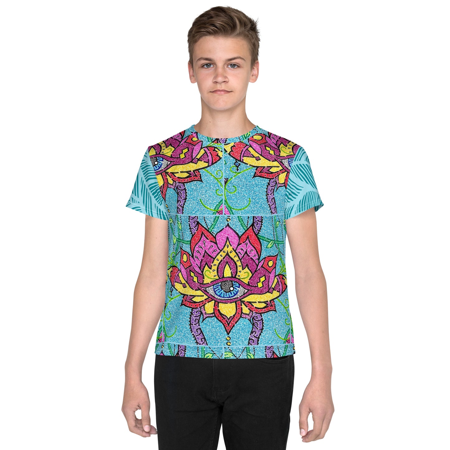 Mandala Maze Unisex Youth T-Shirt