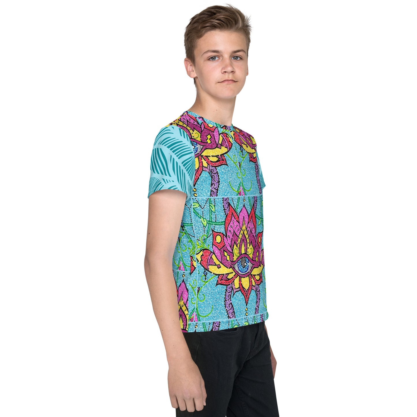 Mandala Maze Unisex Youth T-Shirt