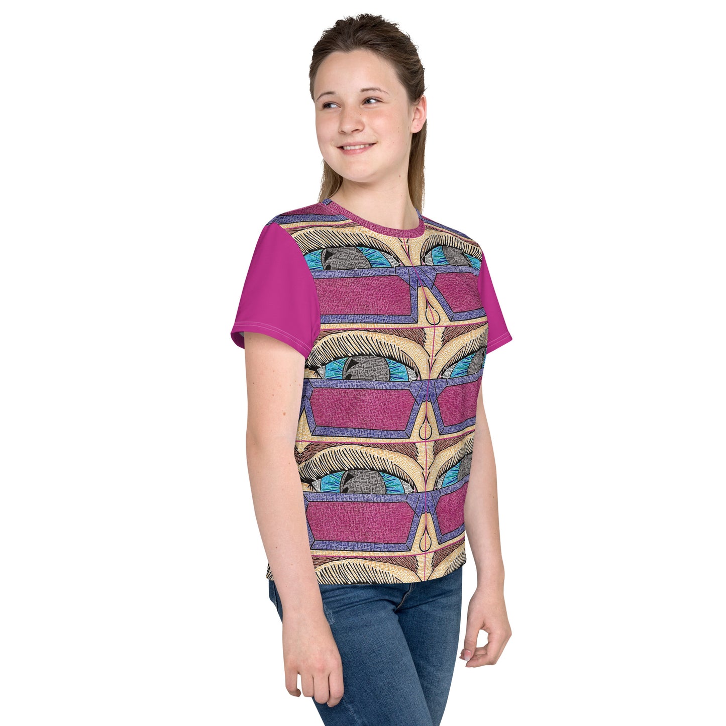 Eye Pop-Art Maze Youth T-Shirt