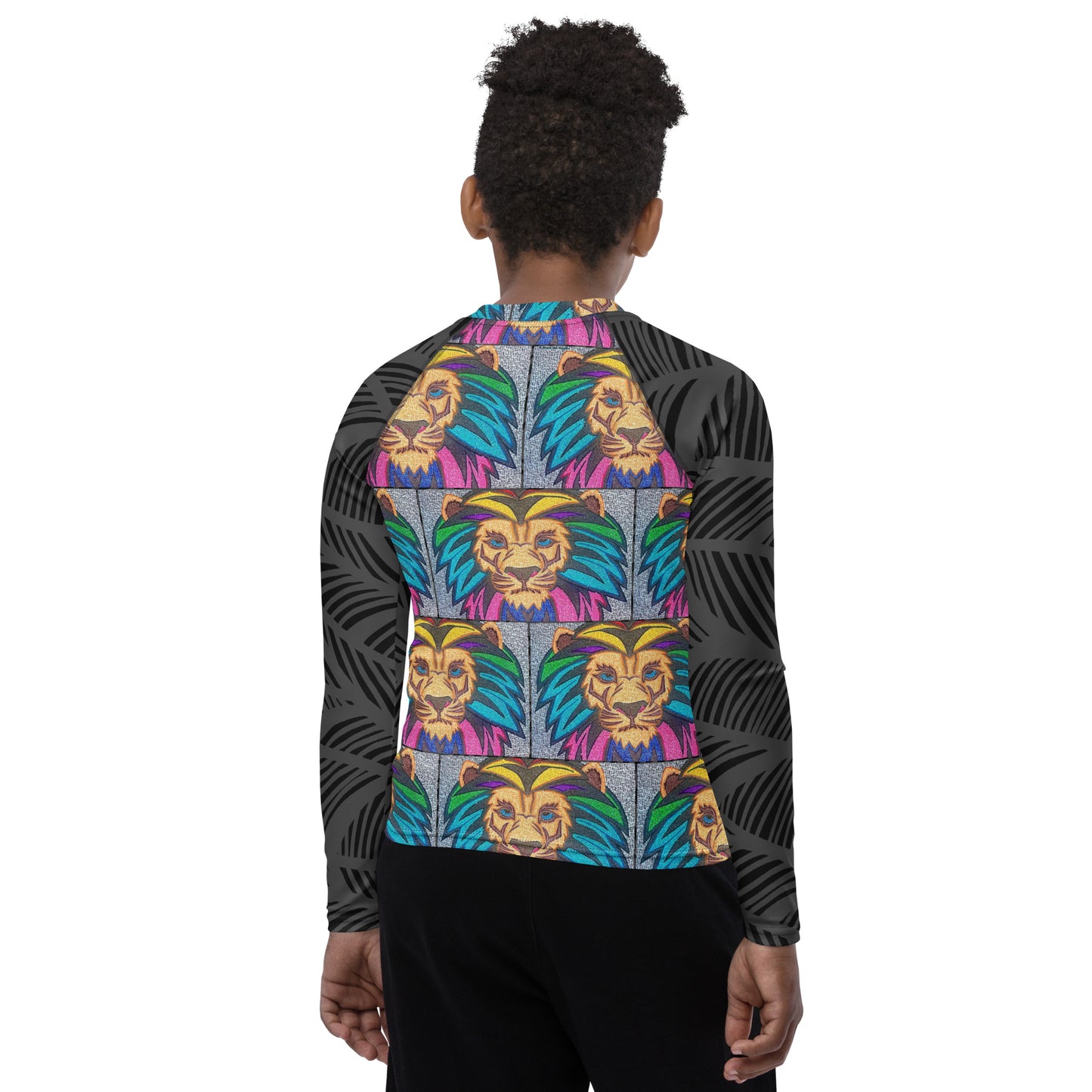 Lion Maze Youth Rash Guard