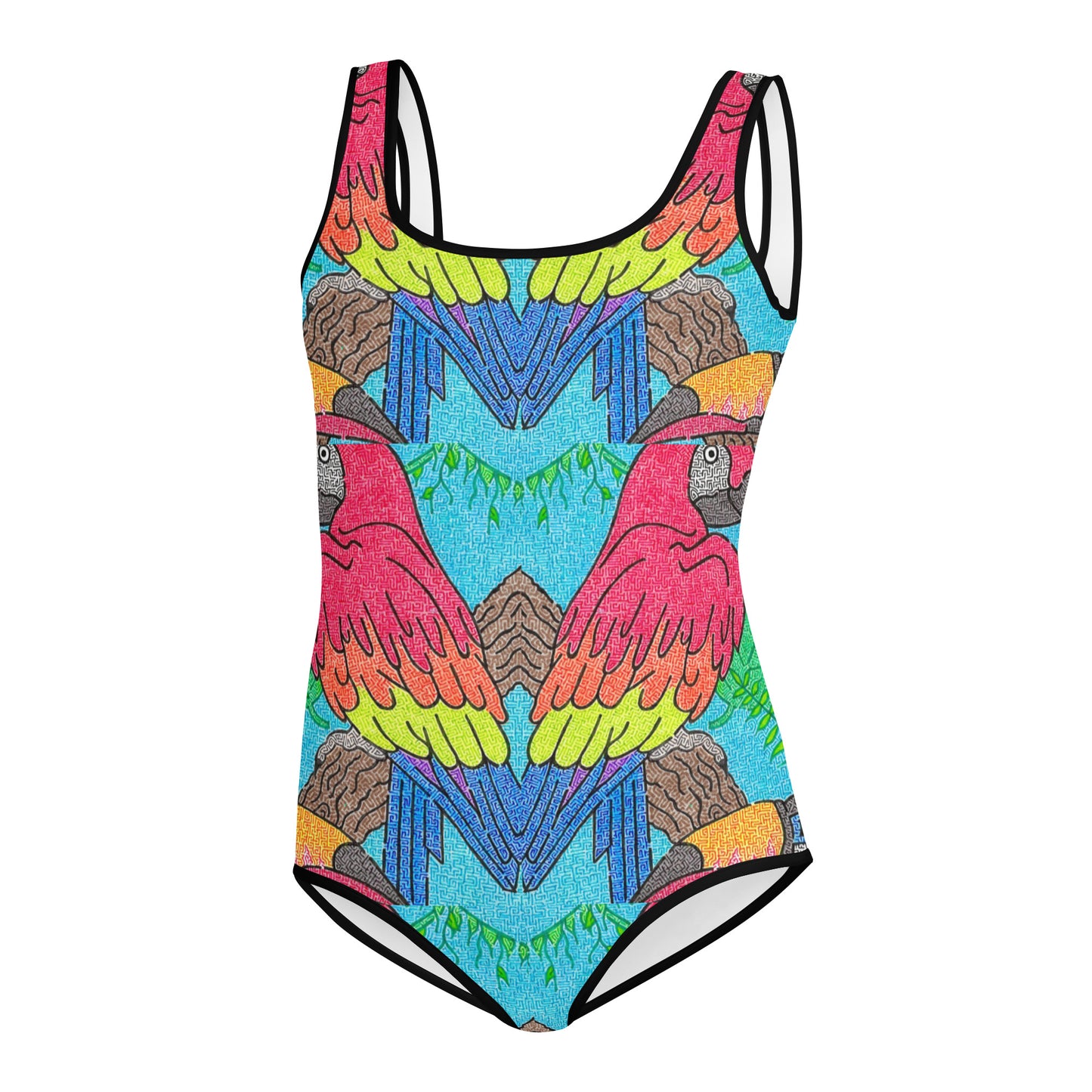 Parrot Maze Youth Swimsuit