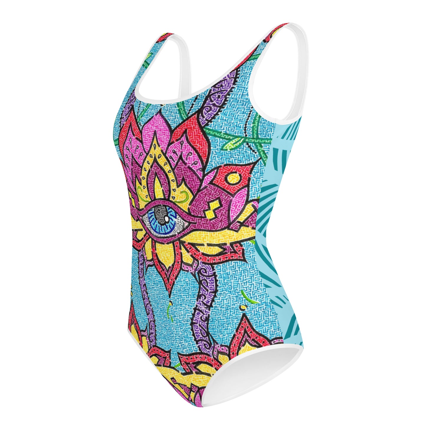 Mandala Maze Youth Swimsuit