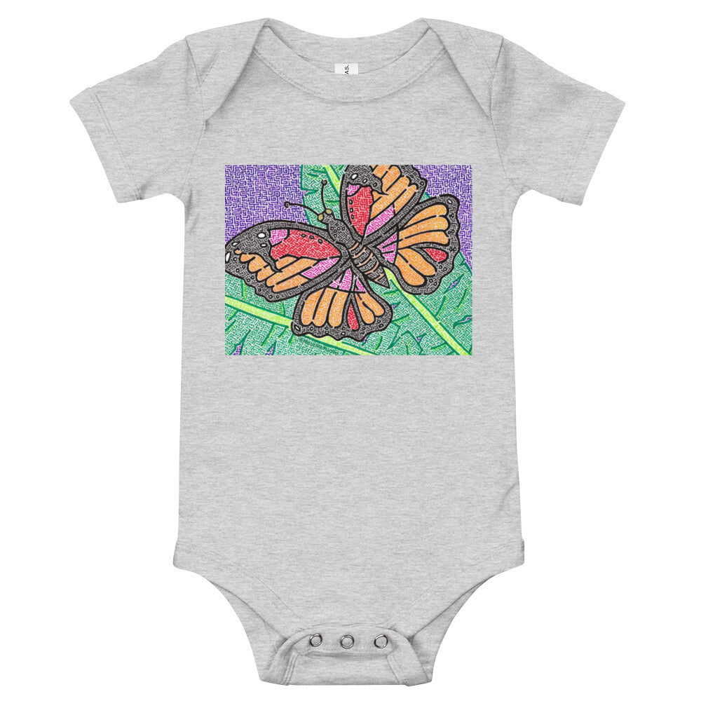 Butterfly Maze Baby Bodysuit