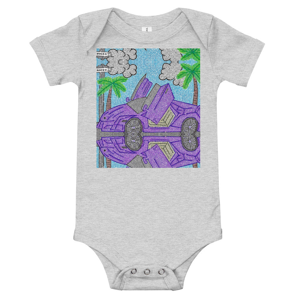 Lamborghini Maze Baby Bodysuit