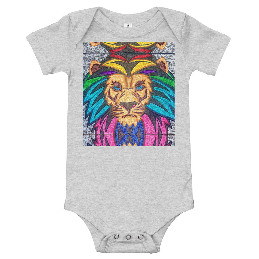 Lion Maze Baby Bodysuit