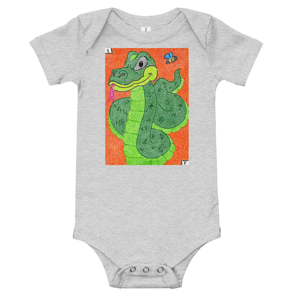 Snake Maze Baby Bodysuit