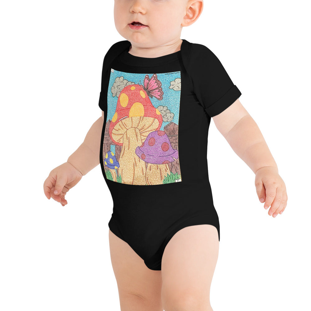 Lion Maze Baby Bodysuit