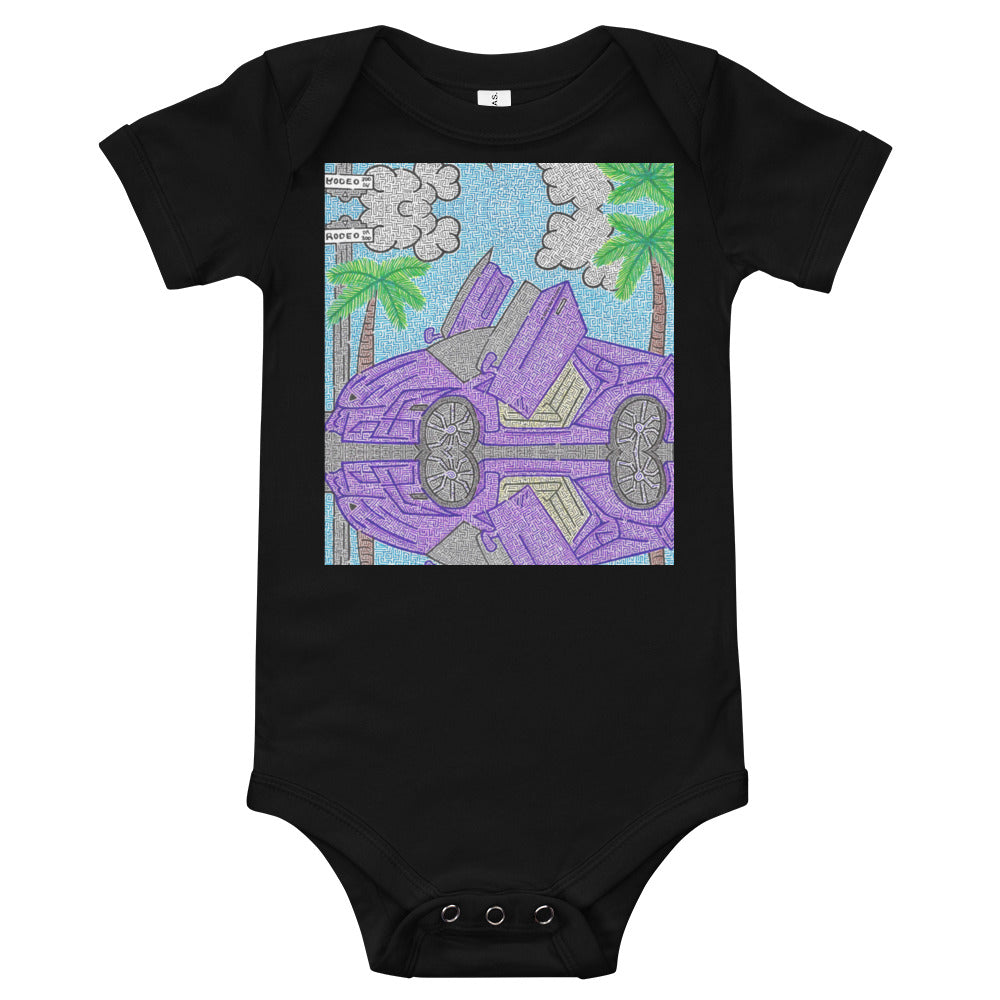 Lamborghini Maze Baby Bodysuit