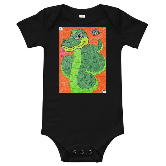 Snake Maze Baby Bodysuit