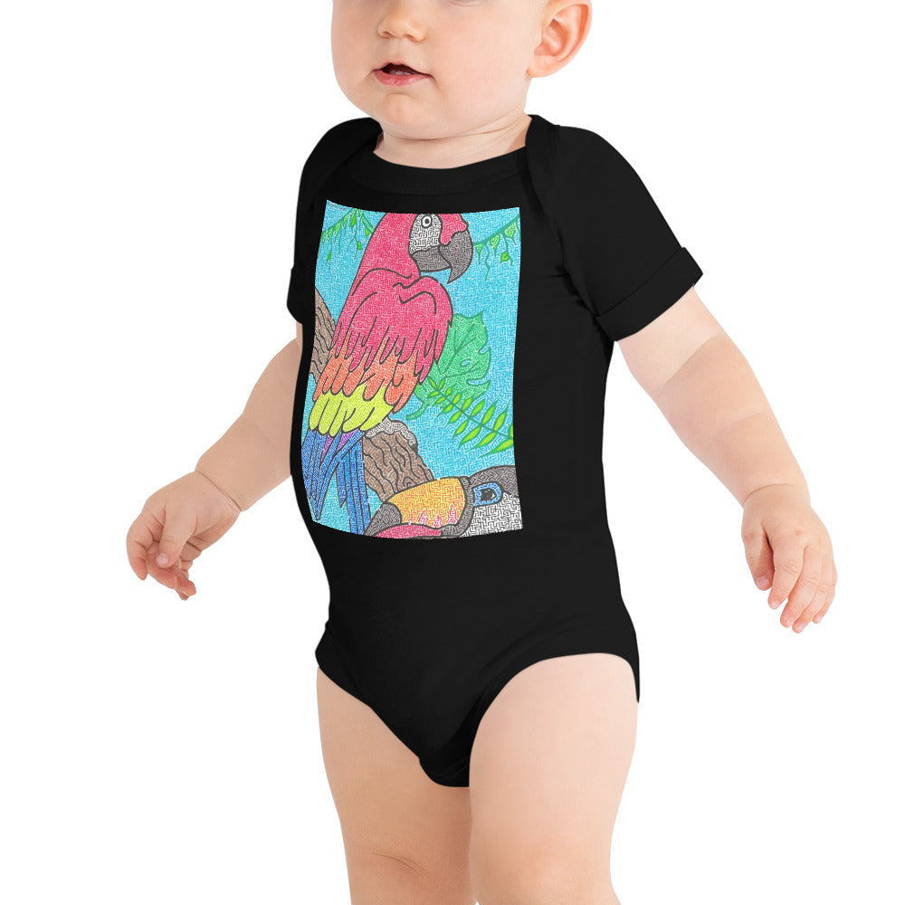 Parrot Maze Baby Bodysuit