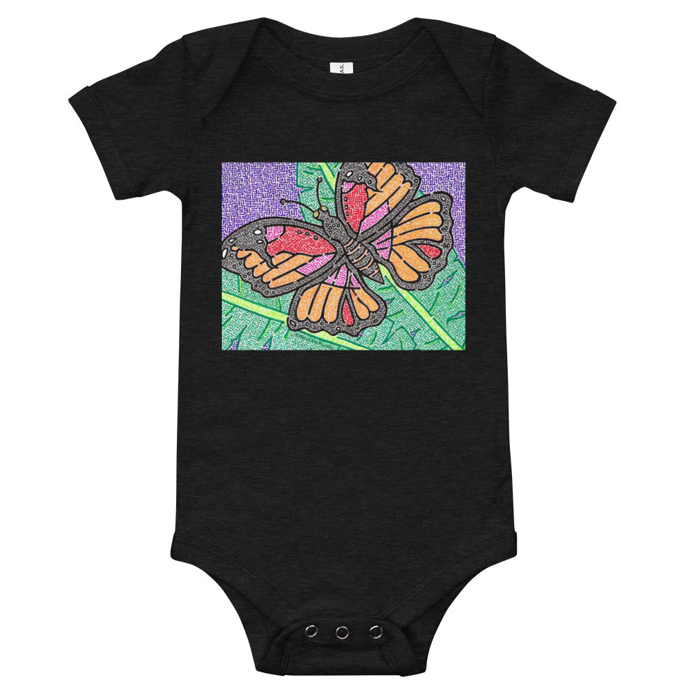 Butterfly Maze Baby Bodysuit