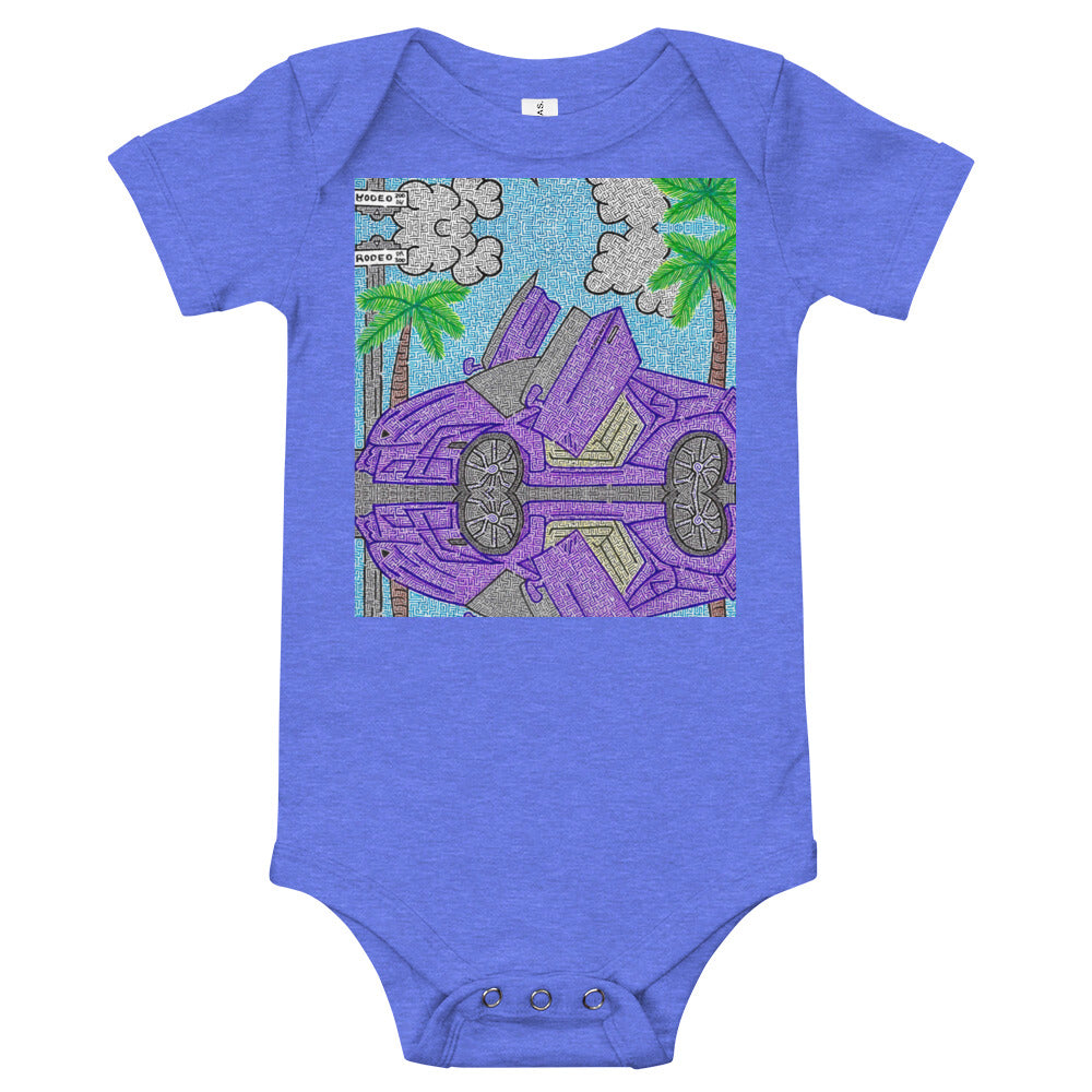 Lamborghini Maze Baby Bodysuit