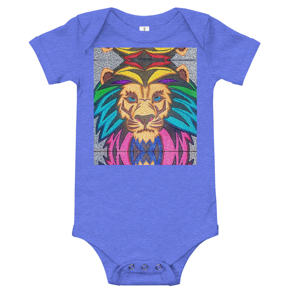 Lion Maze Baby Bodysuit