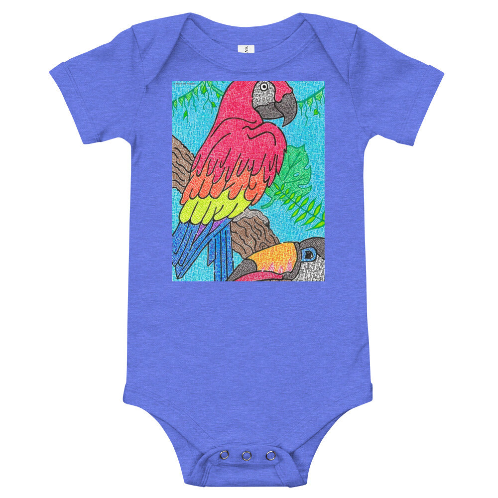 Parrot Maze Baby Bodysuit