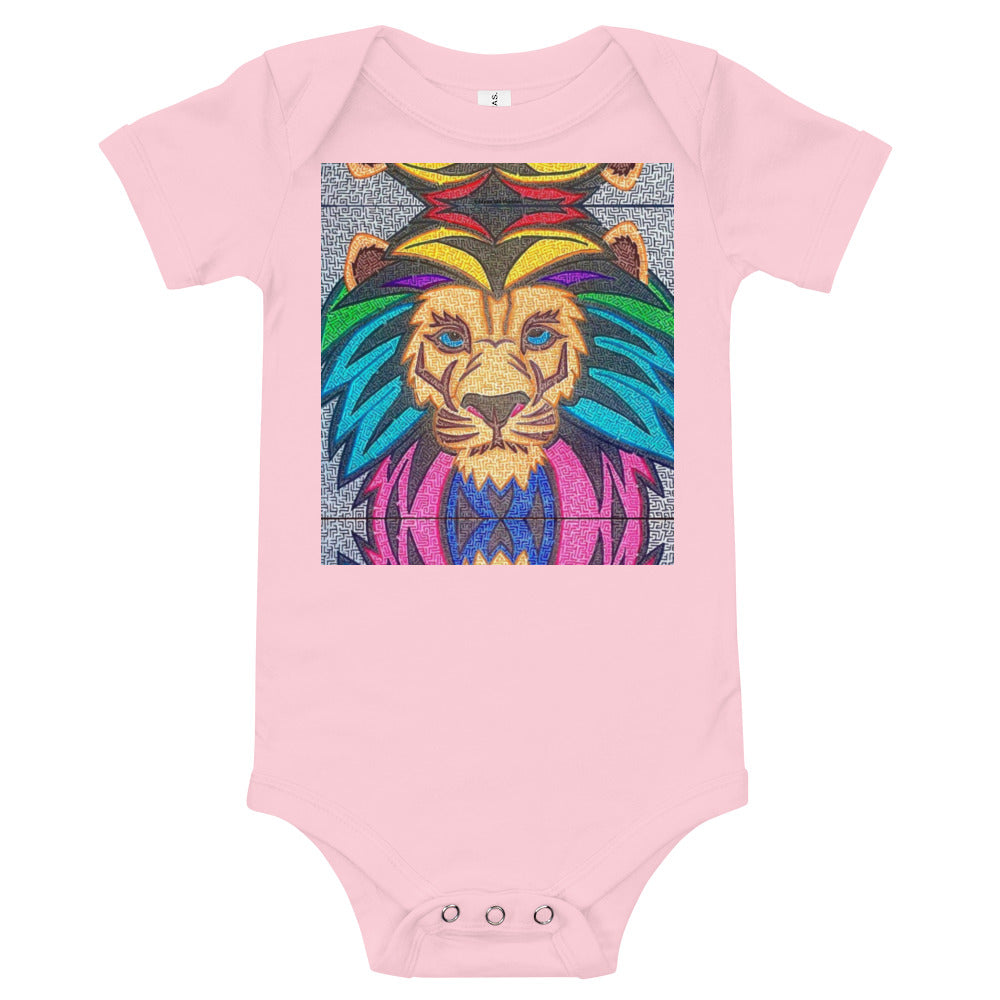 Lion Maze Baby Bodysuit