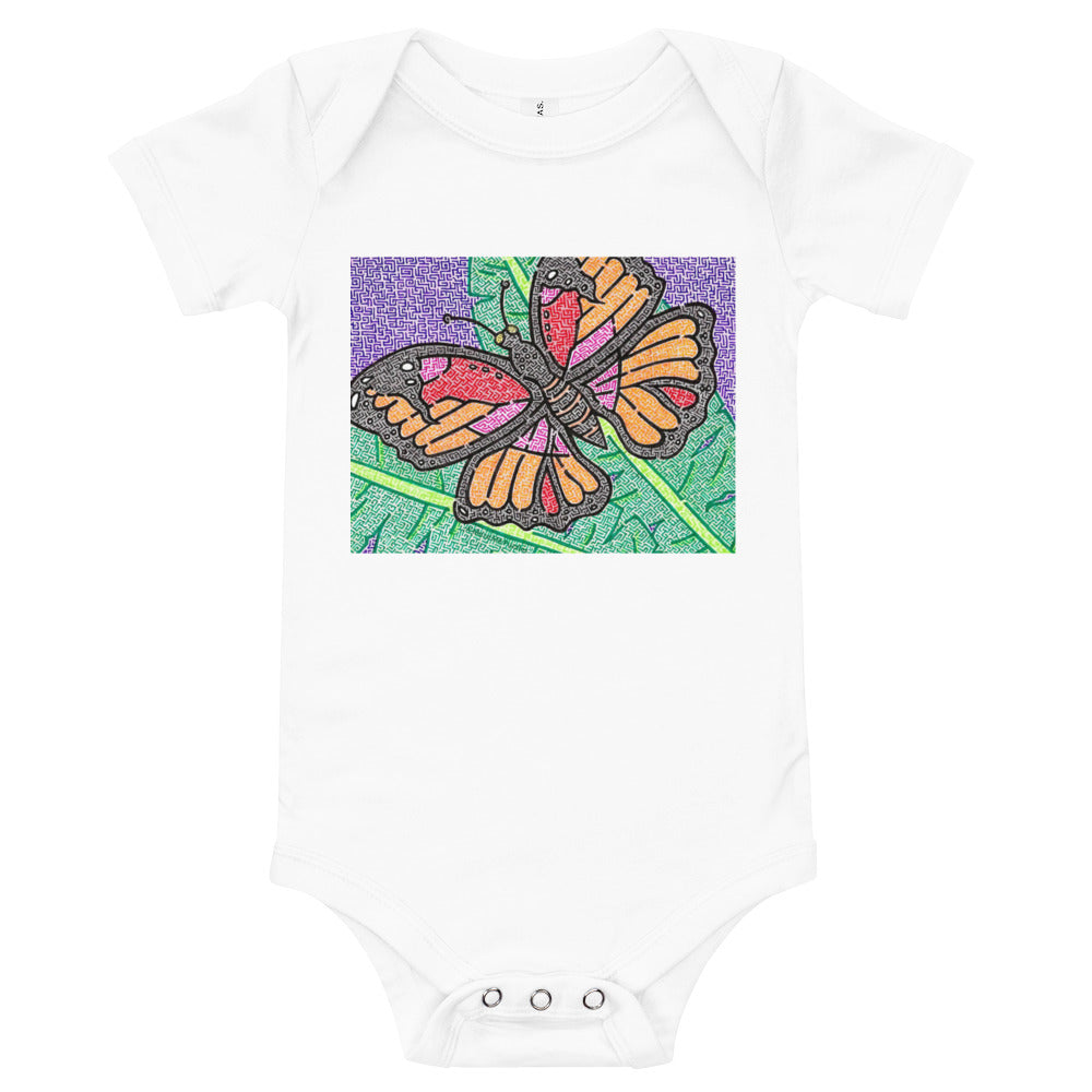 Butterfly Maze Baby Bodysuit