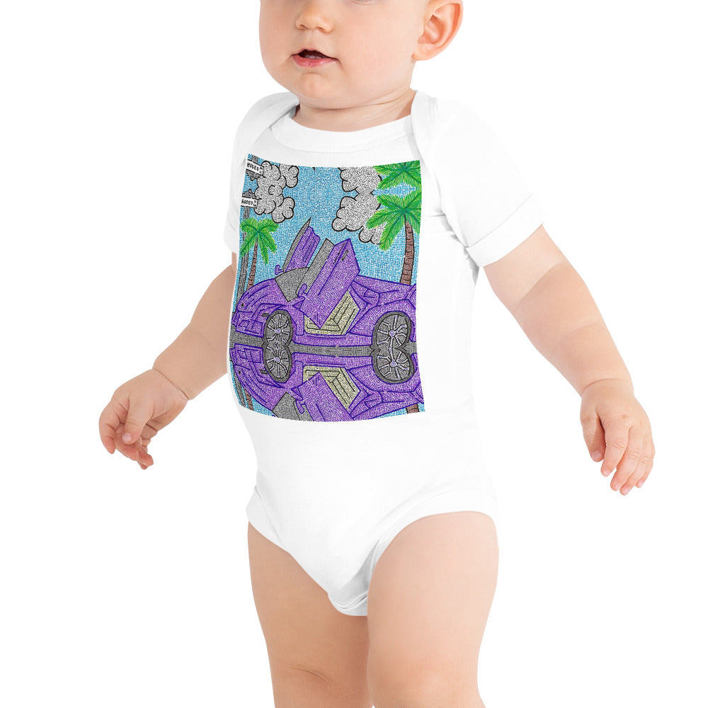 Lamborghini Maze Baby Bodysuit