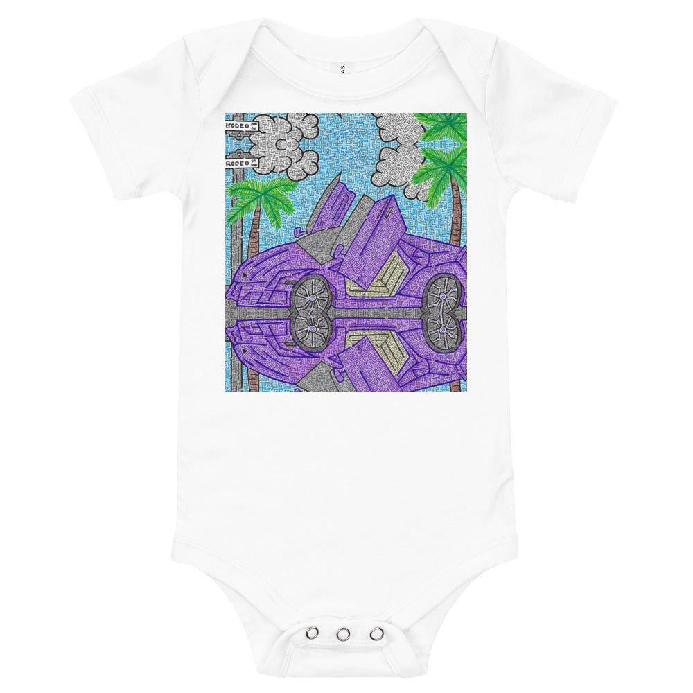 Lamborghini Maze Baby Bodysuit