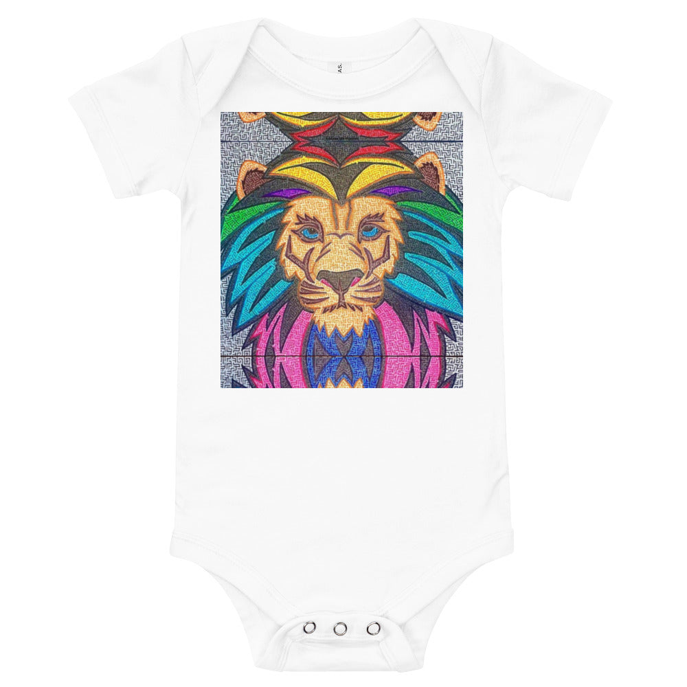 Lion Maze Baby Bodysuit