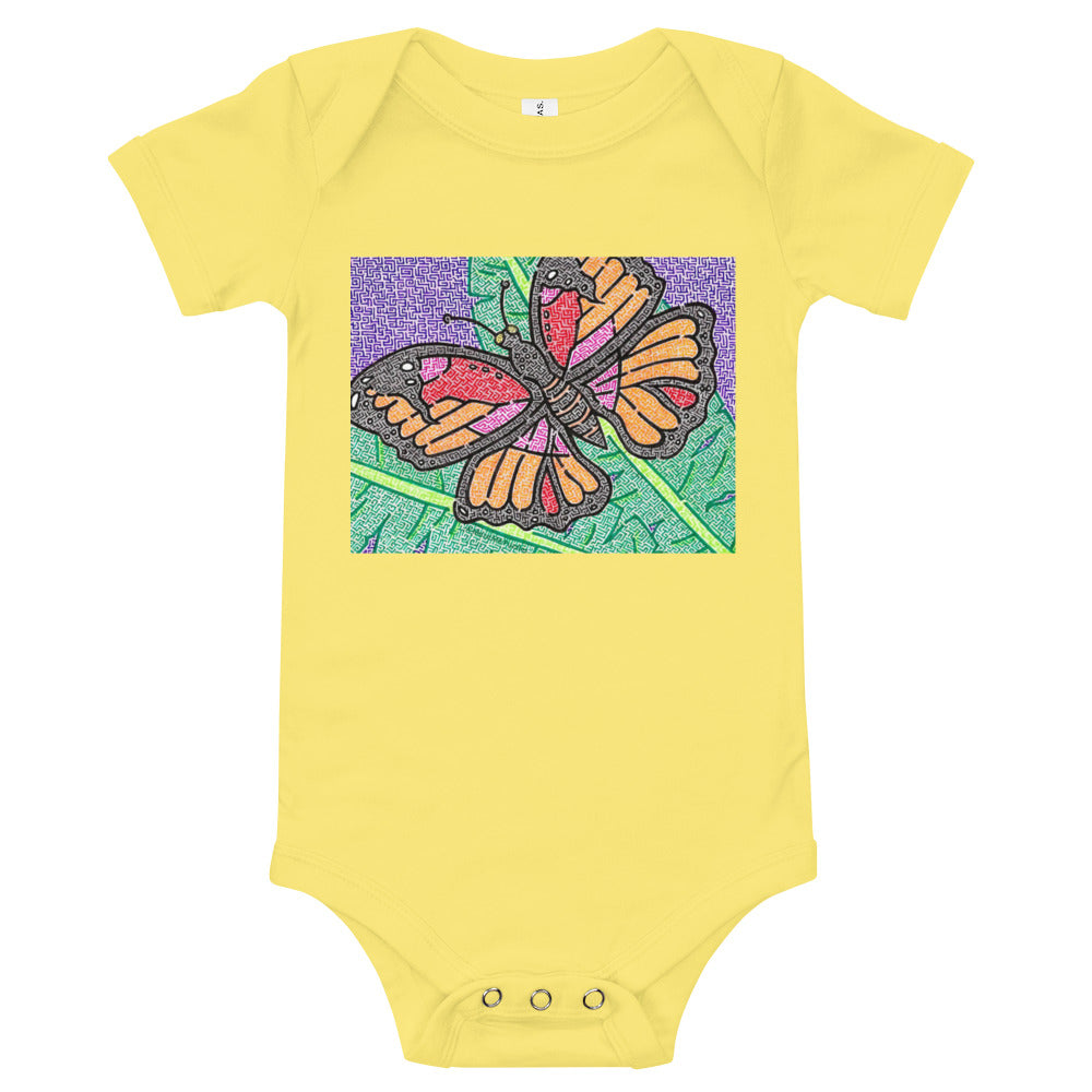 Butterfly Maze Baby Bodysuit