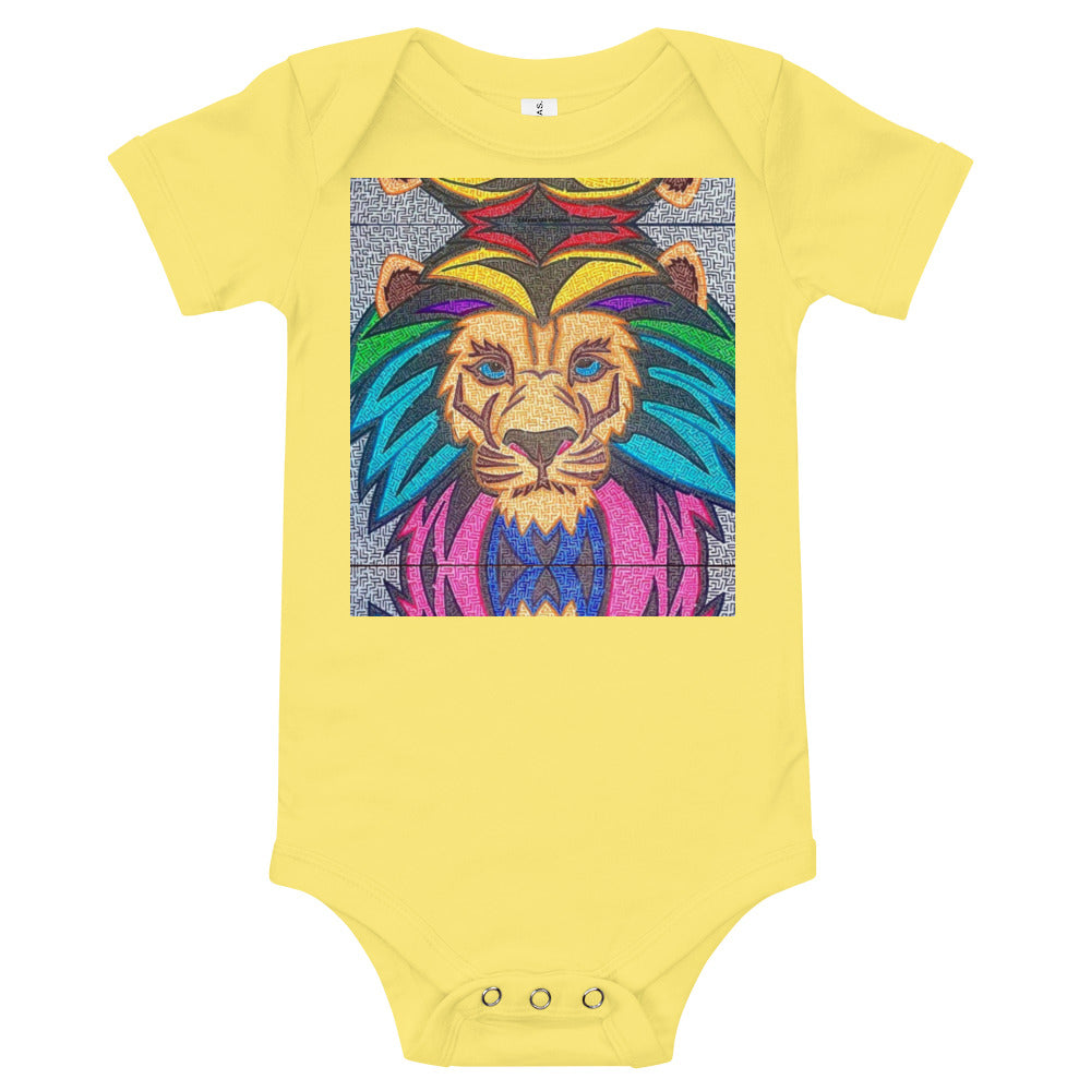 Lion Maze Baby Bodysuit