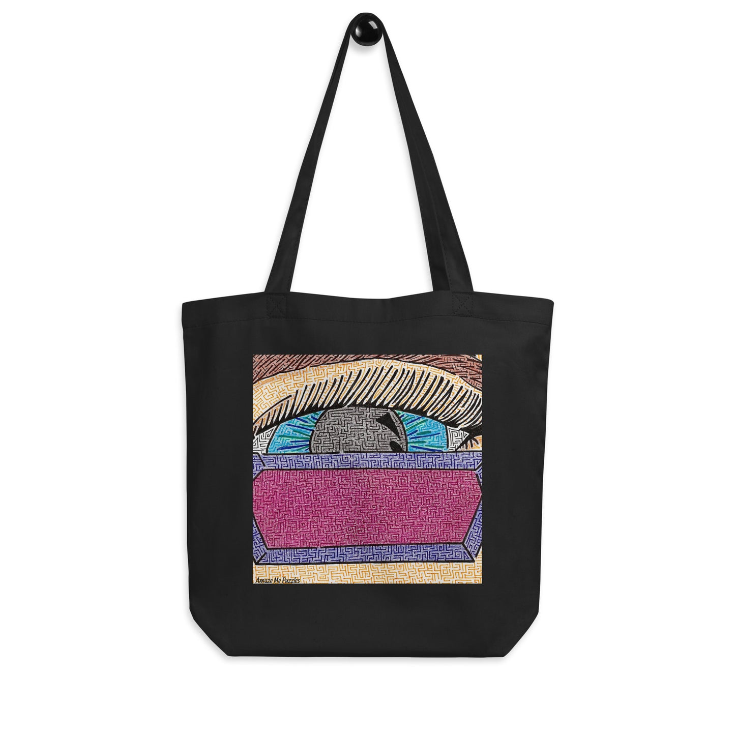 Eye Pop-Art Maze Eco Tote Bag