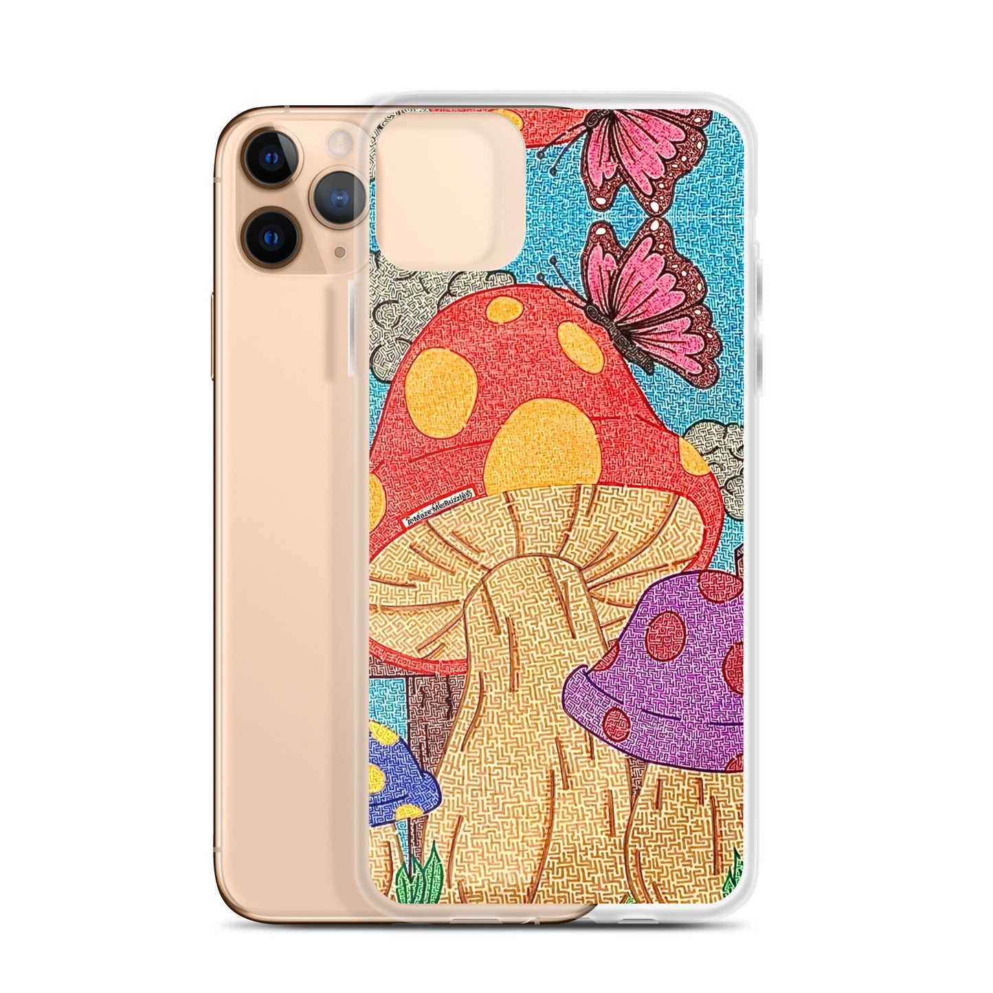 Mushrooms Maze iPhone Case