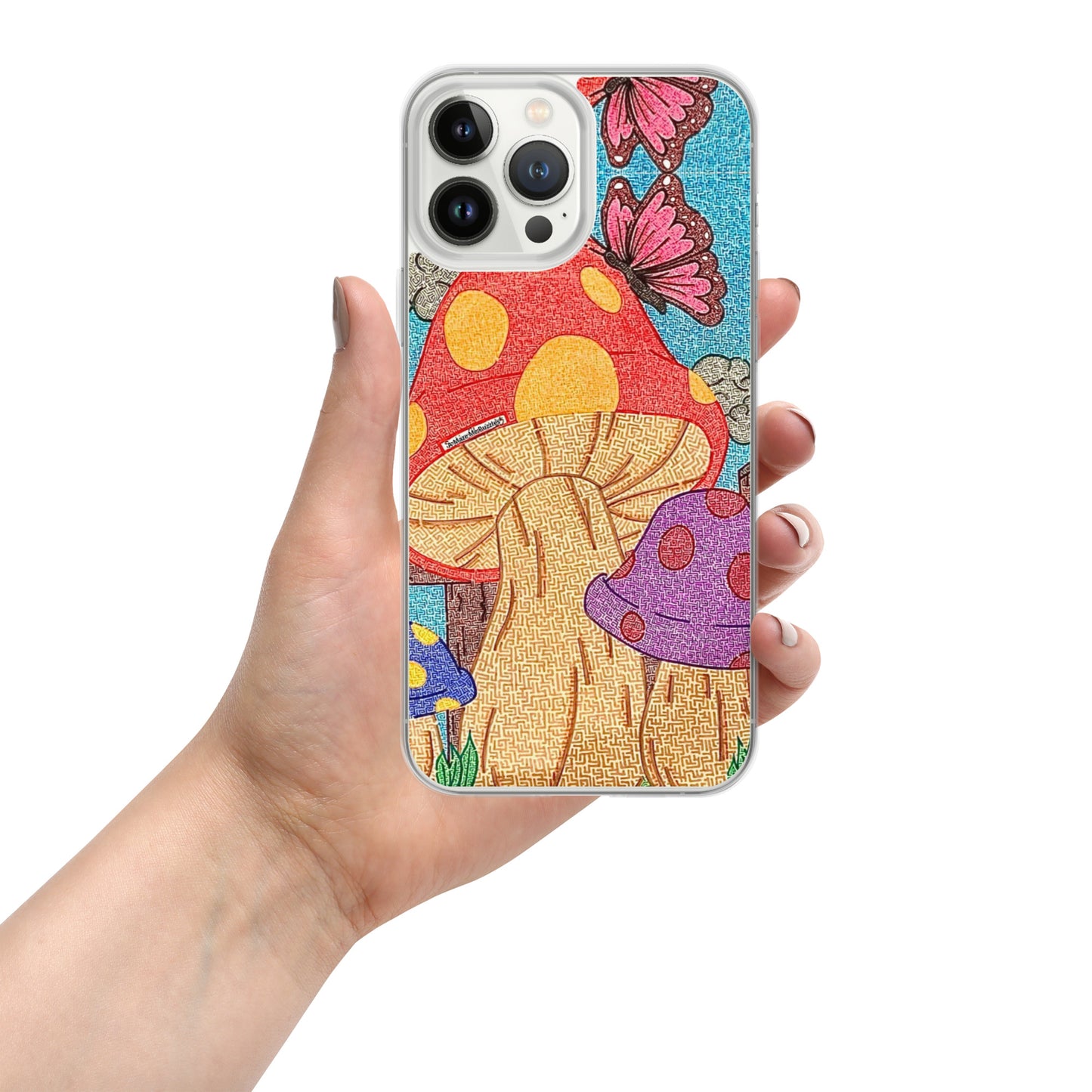 Mushrooms Maze iPhone Case