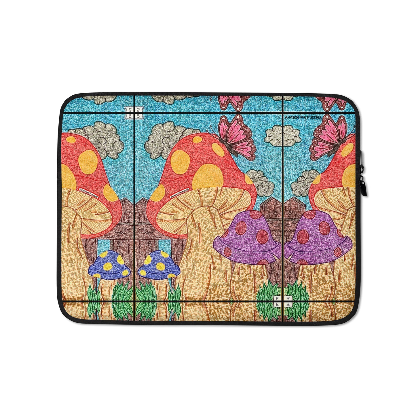 Mushrooms Maze Laptop Sleeve