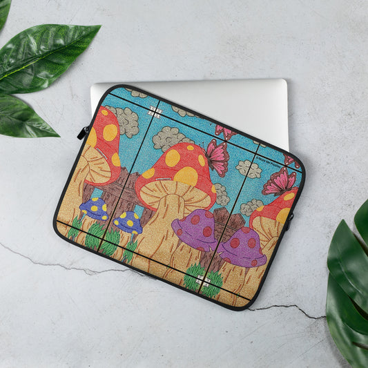 Mushrooms Maze Laptop Sleeve