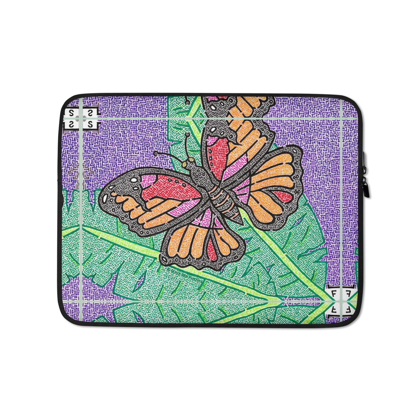 Butterfly Maze Laptop Sleeve