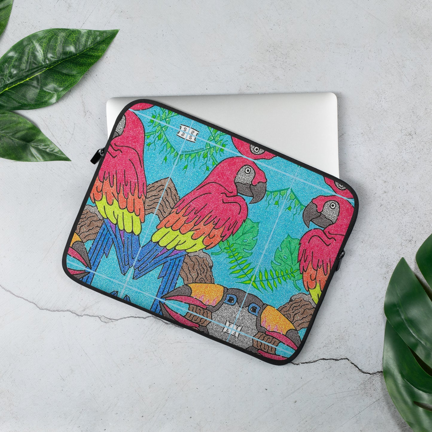 Parrot Maze Laptop Sleeve