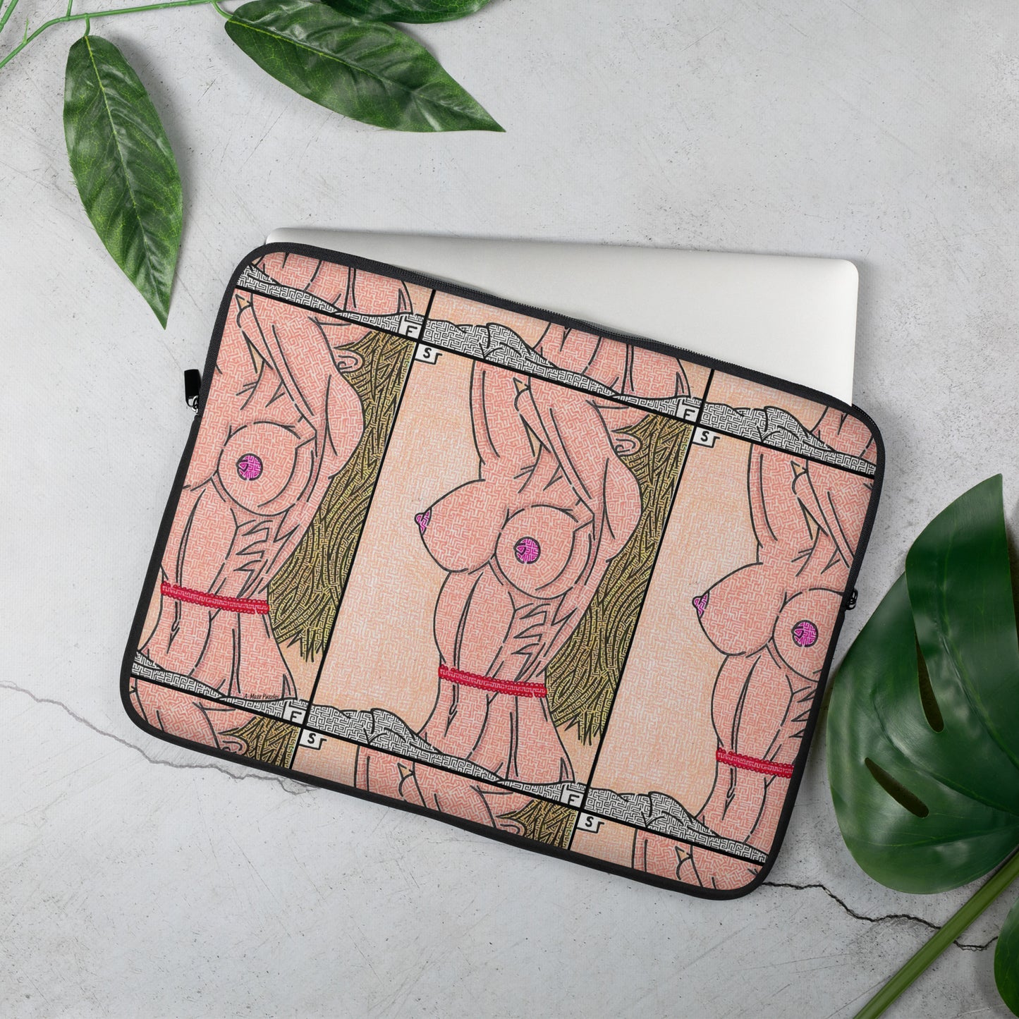 Breasts Maze Laptop Sleeve