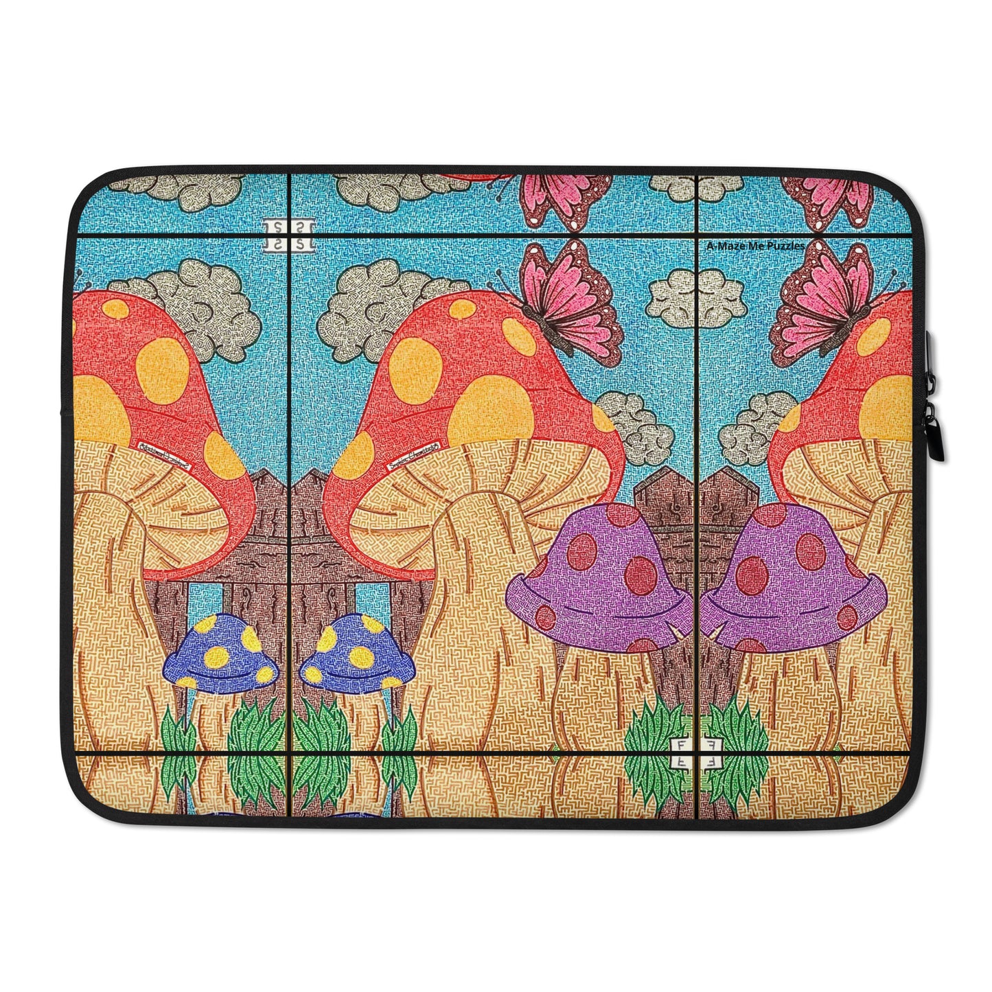 Mushrooms Maze Laptop Sleeve