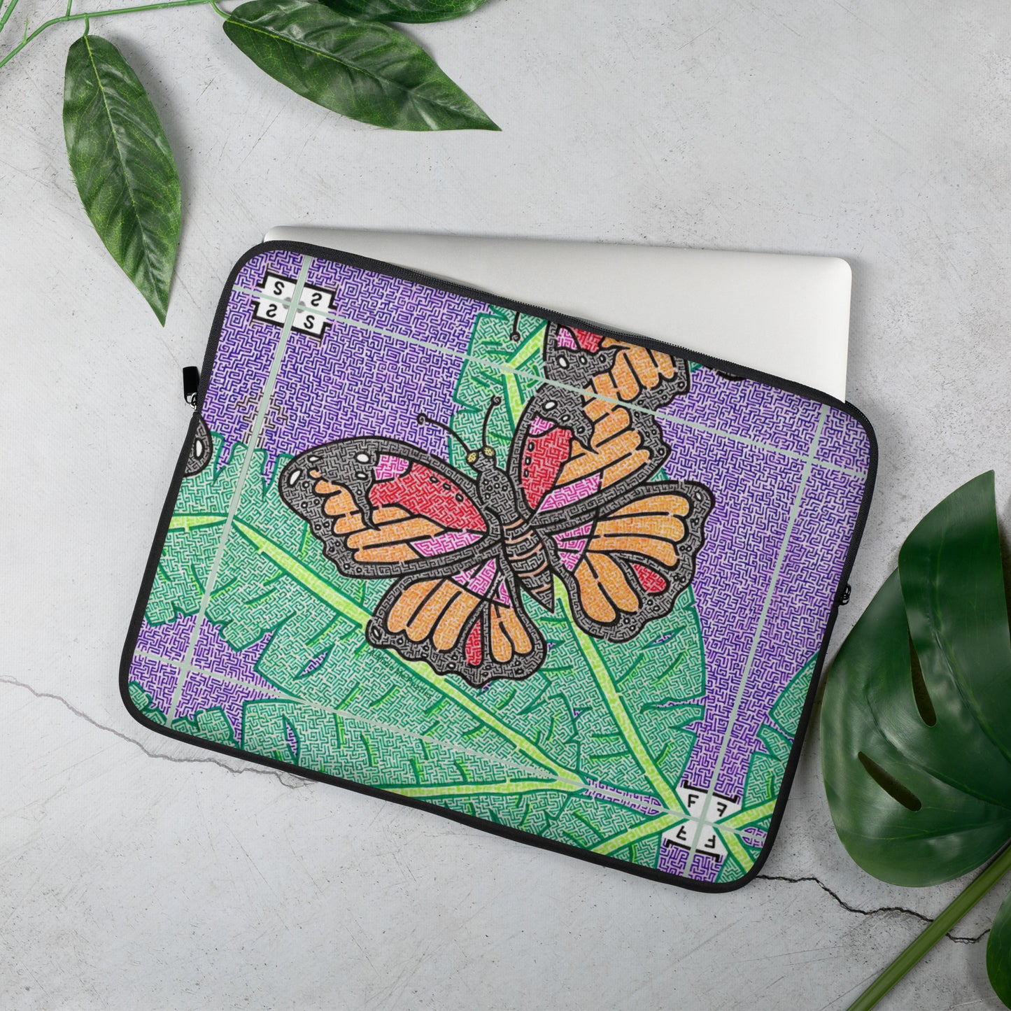 Butterfly Maze Laptop Sleeve