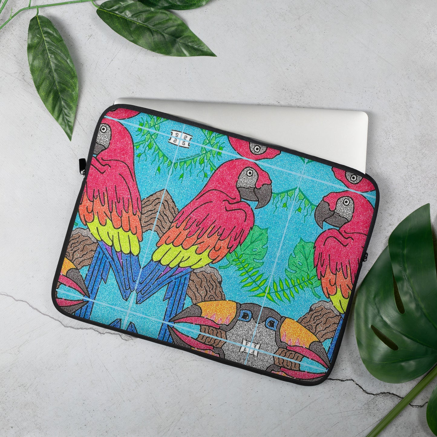 Parrot Maze Laptop Sleeve