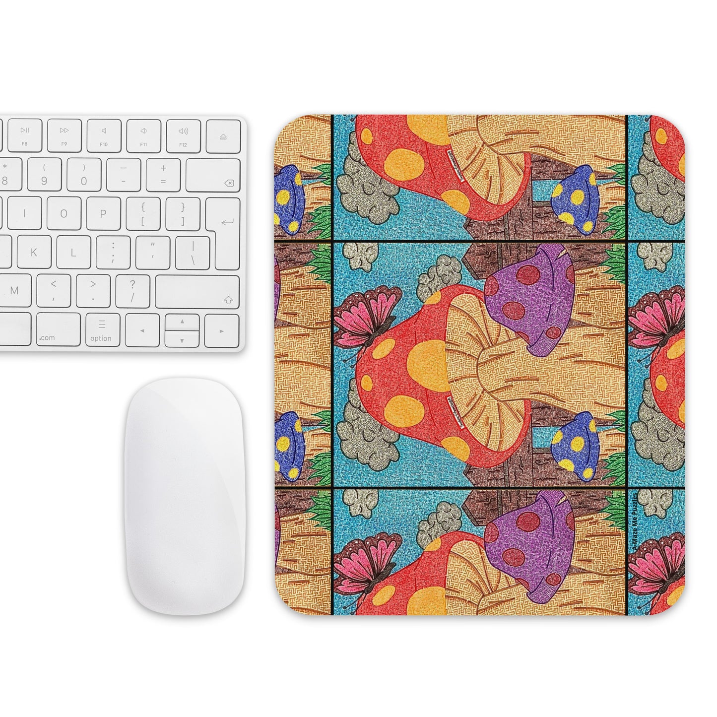 Mushrooms Maze Mouse Pad