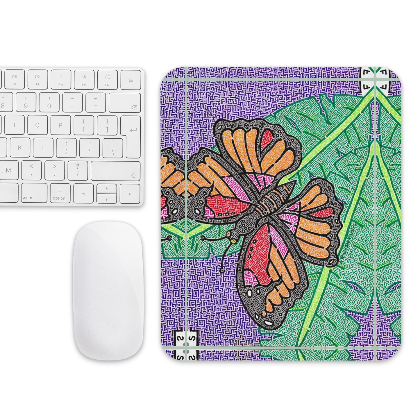 Butterfly Maze Mouse Pad