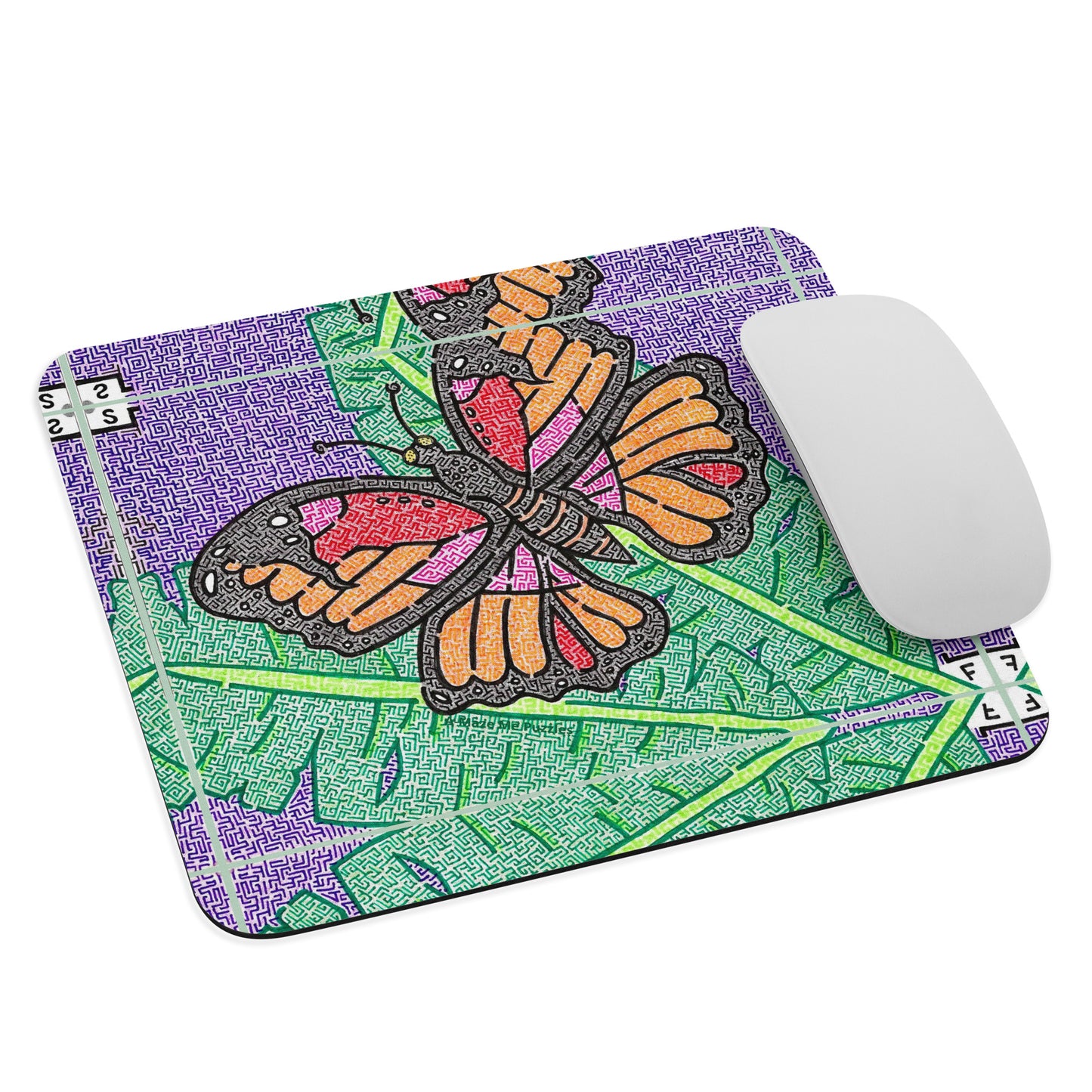 Butterfly Maze Mouse Pad