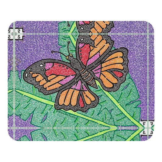 Butterfly Maze Mouse Pad