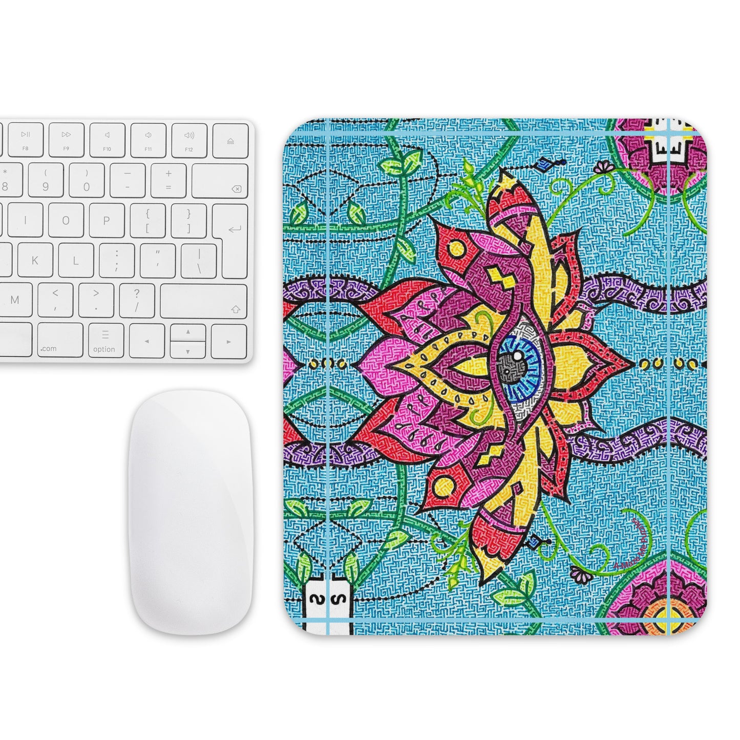 Mandala Maze Mouse Pad