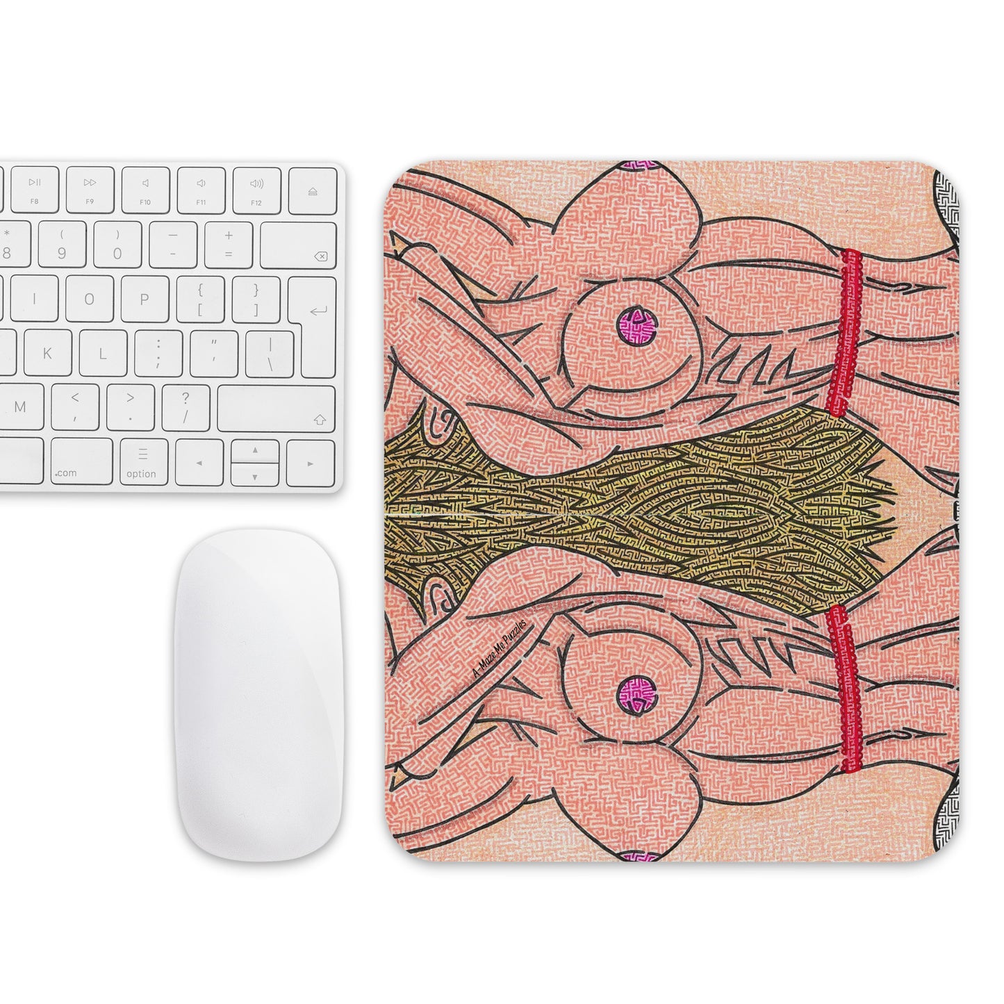 Breasts Maze Mouse Pad