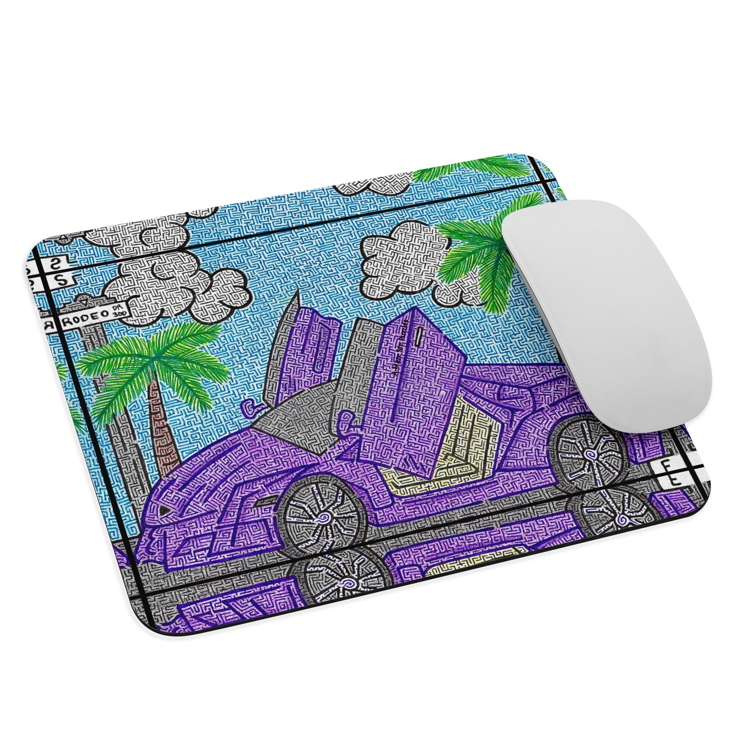 Lamborghini Maze Mouse Pad