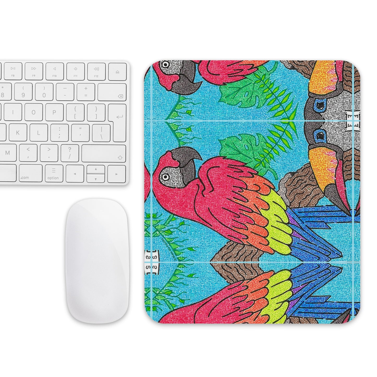 Parrot Maze Mouse Pad