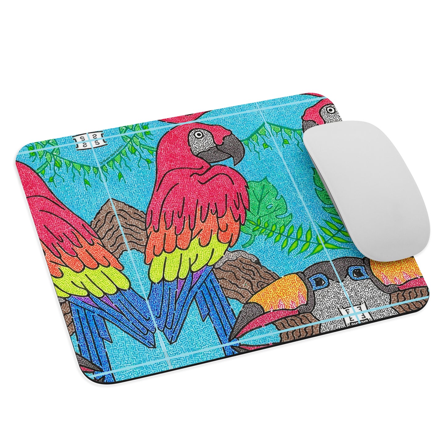 Parrot Maze Mouse Pad