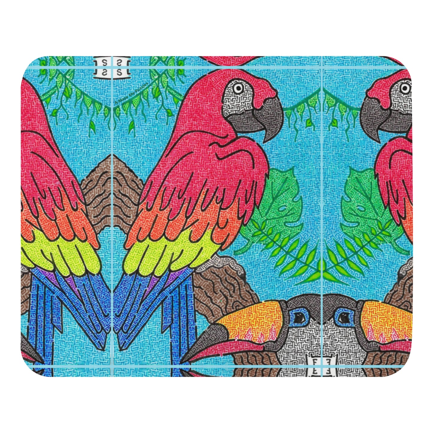 Parrot Maze Mouse Pad