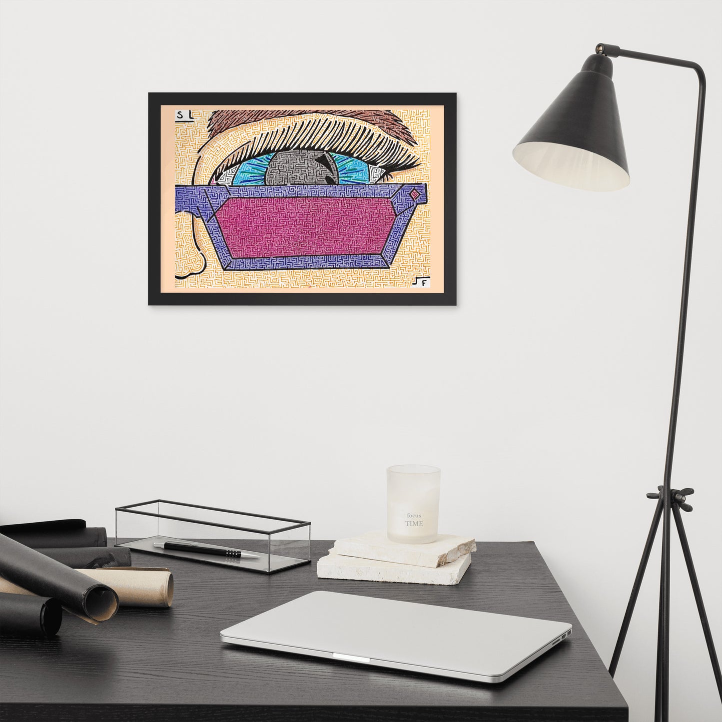 Framed Eye Pop-Art Maze