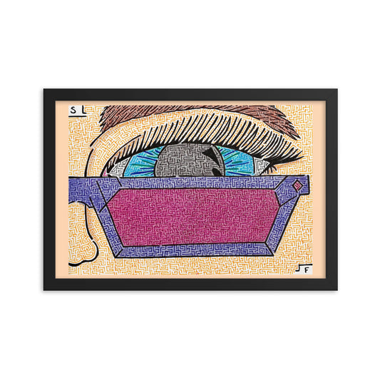 Framed Eye Pop-Art Maze