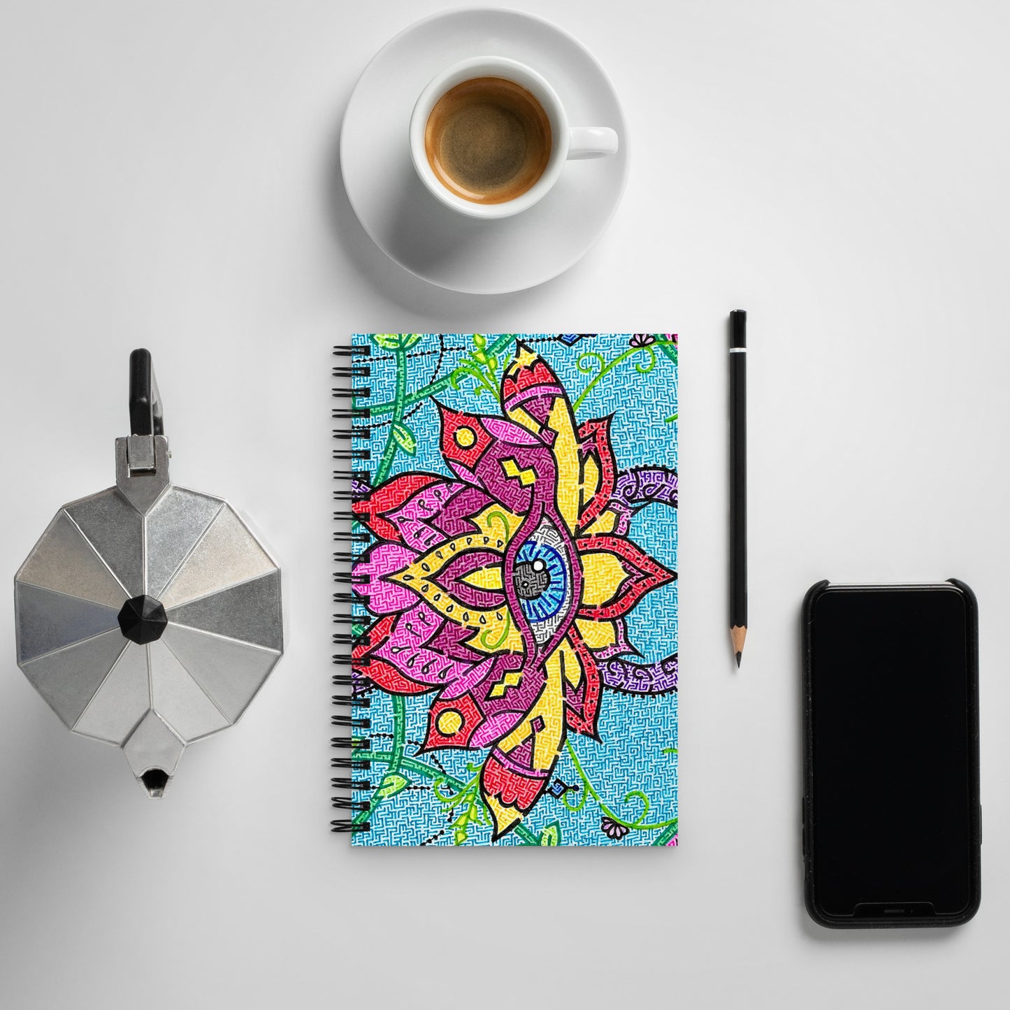 Mandala Maze Spiral Notebook