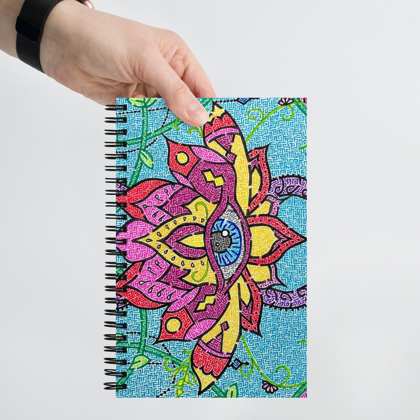 Mandala Maze Spiral Notebook